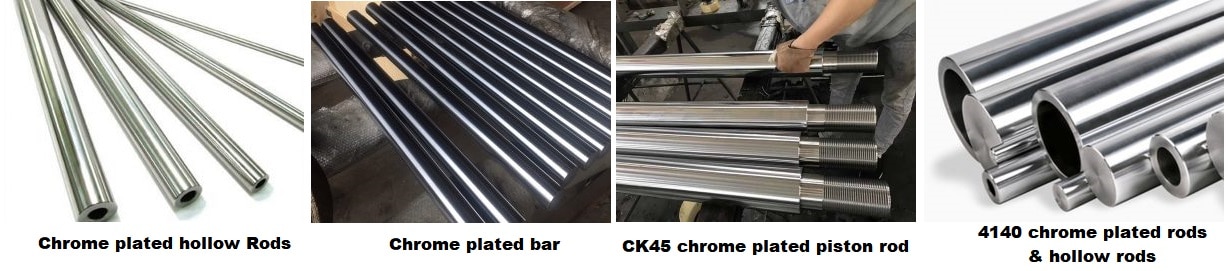 Chrome plated rods, chrome plated hollow bar, chrome plated shafts, piston rods